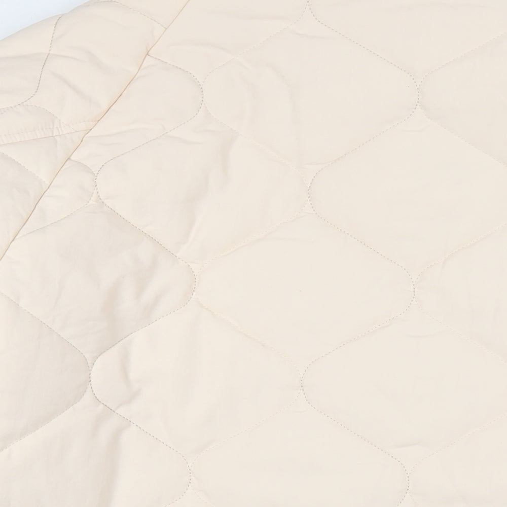 Kaiia Womens Beige Quilted Jacket Size XL Snap