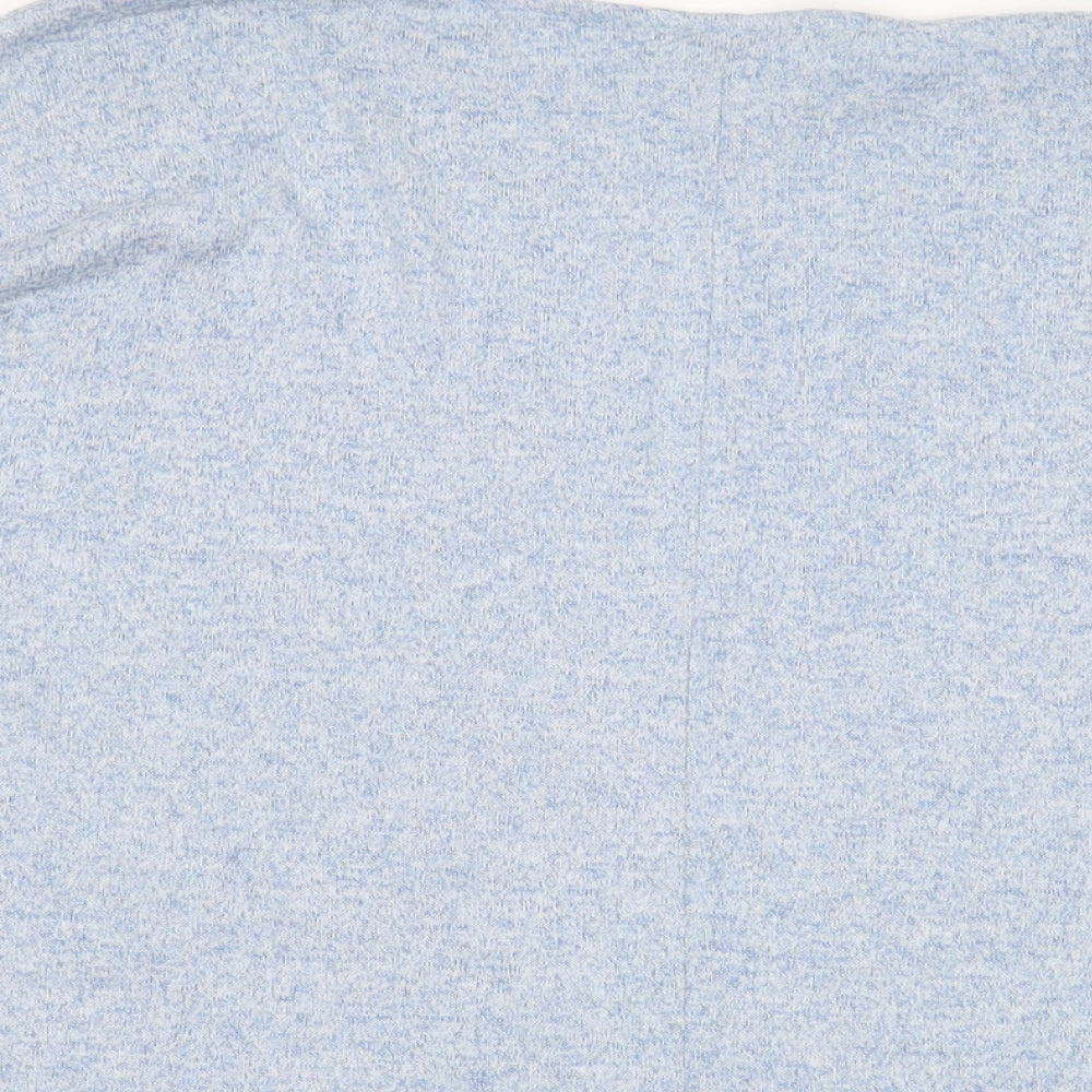 Apricot Womens Blue Viscose Basic Blouse Size 12 Round Neck