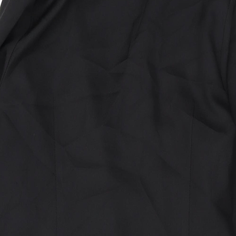 In the Style Womens Black Jacket Size 14 Button