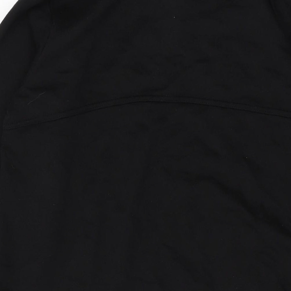 Cameo Rose Womens Black Cotton Tunic Blouse Size S Collared