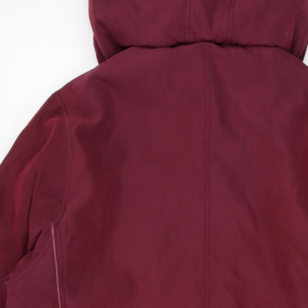 Katherine Hammond Womens Red Jacket Size 12 Zip