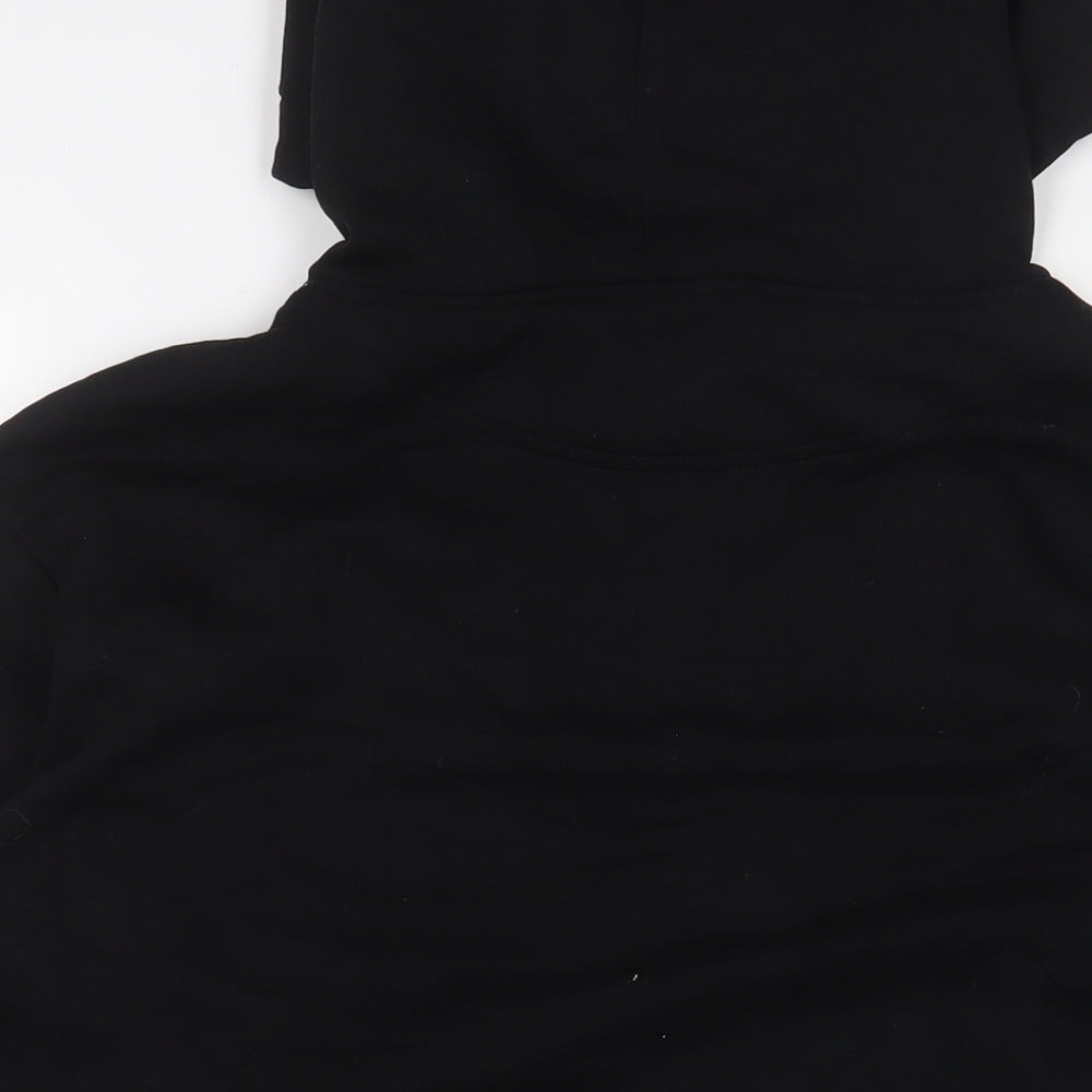 H&M Mens Black Cotton Pullover Hoodie Size S