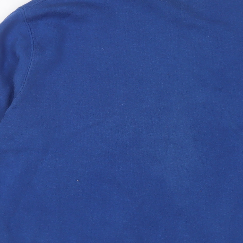 Cotton Traders Mens Blue Cotton Pullover Sweatshirt Size S