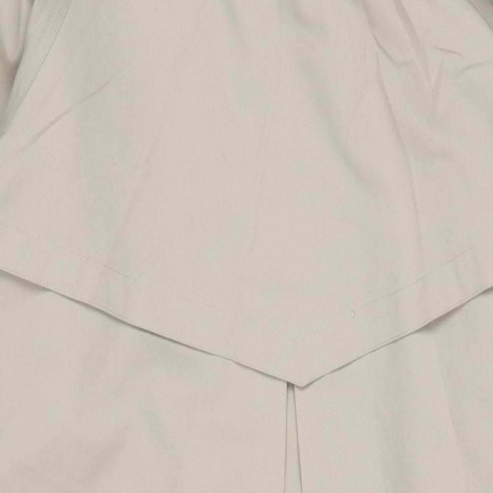 Four seasons Womens Beige Overcoat Coat Size 14 Button