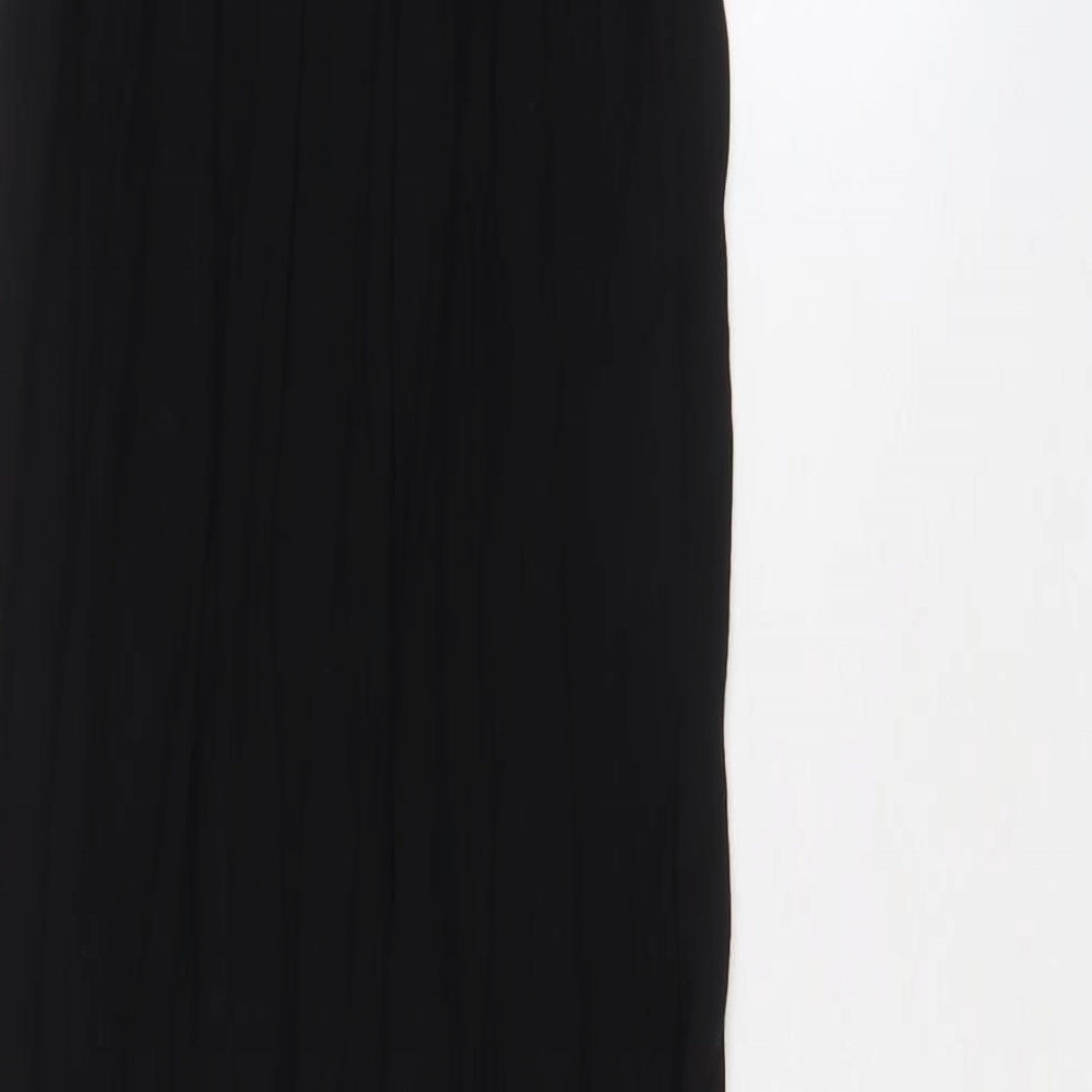 H&M Womens Black Viscose A-Line Size S Scoop Neck Pullover