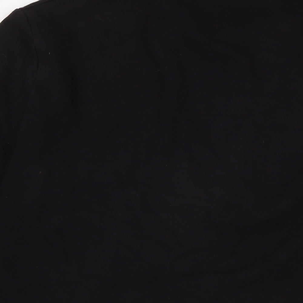 ASOS Mens Black Cotton Full Zip Sweatshirt Size M