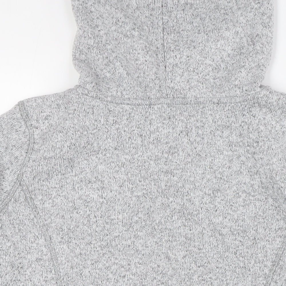 NEXT Womens Grey Polyester Pullover Hoodie Size 8 Zip - Pockets