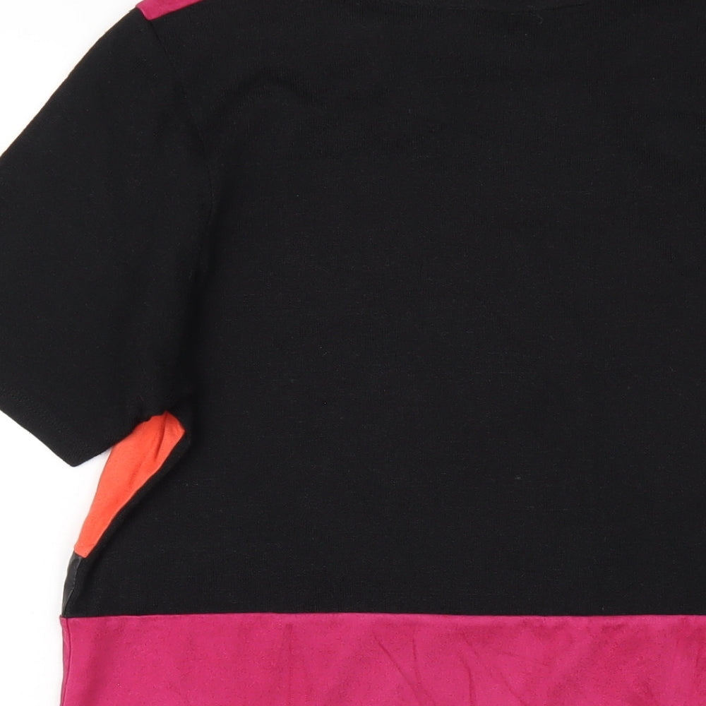 River Island Womens Multicoloured Polyamide T-Shirt Dress Size 10 Round Neck Pullover