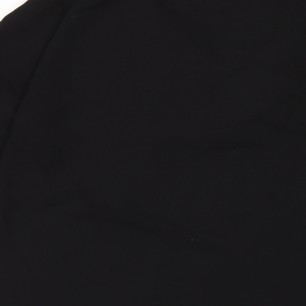 ASOS Womens Black Polyester A-Line Size 6 V-Neck Pullover