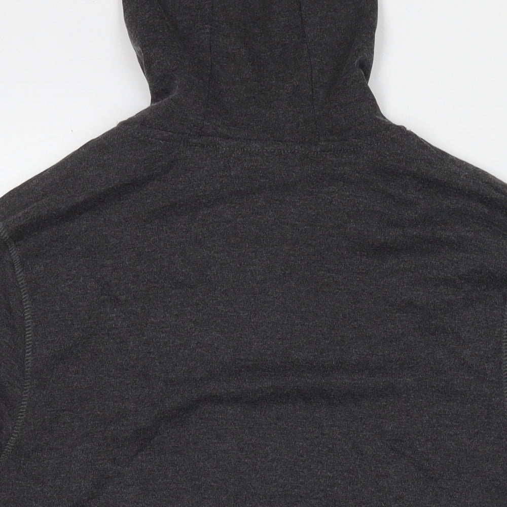 LA Gear Womens Grey Cotton Full Zip Hoodie Size 16 Pullover