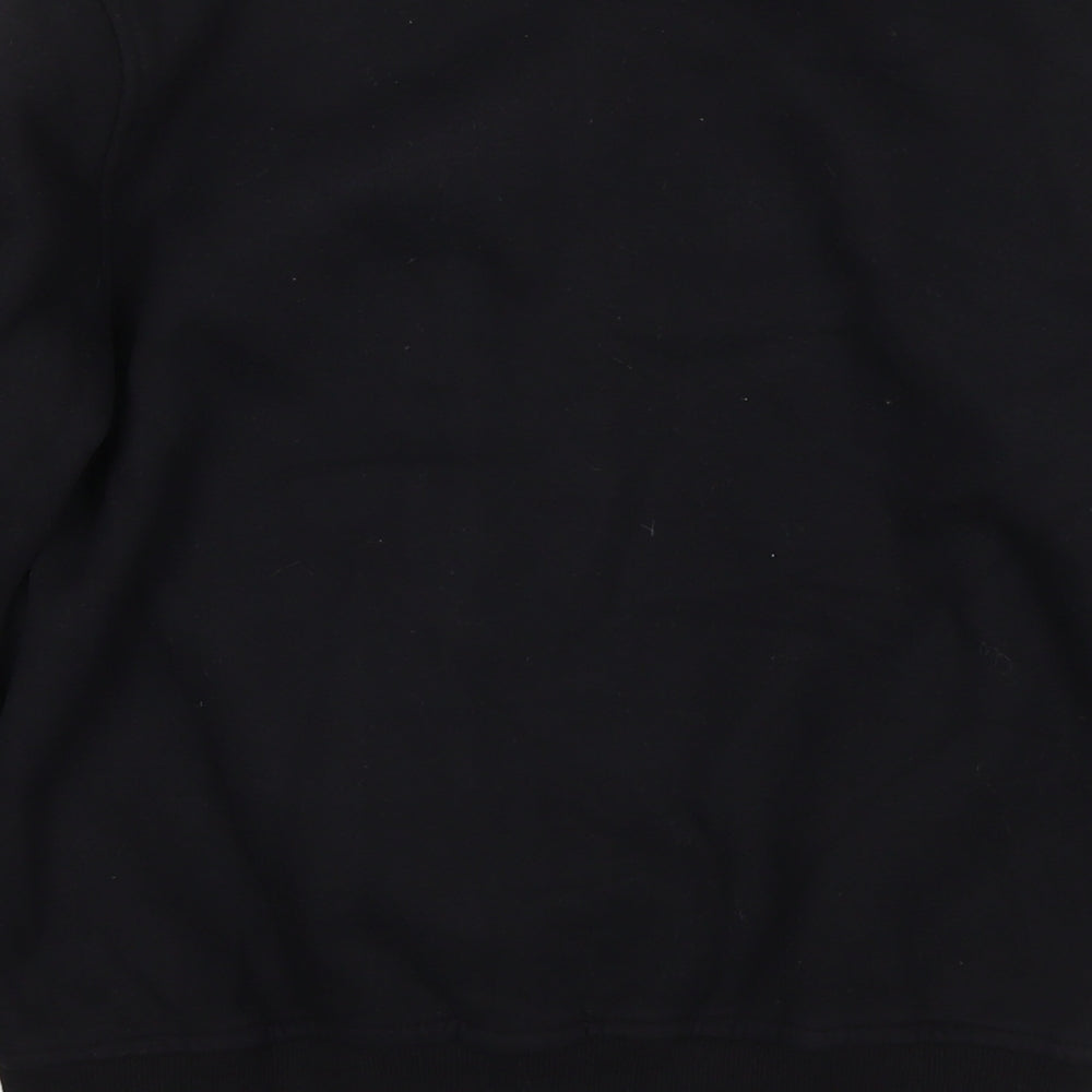 Missguided Womens Black Polyester Full Zip Sweatshirt Size 6 Zip