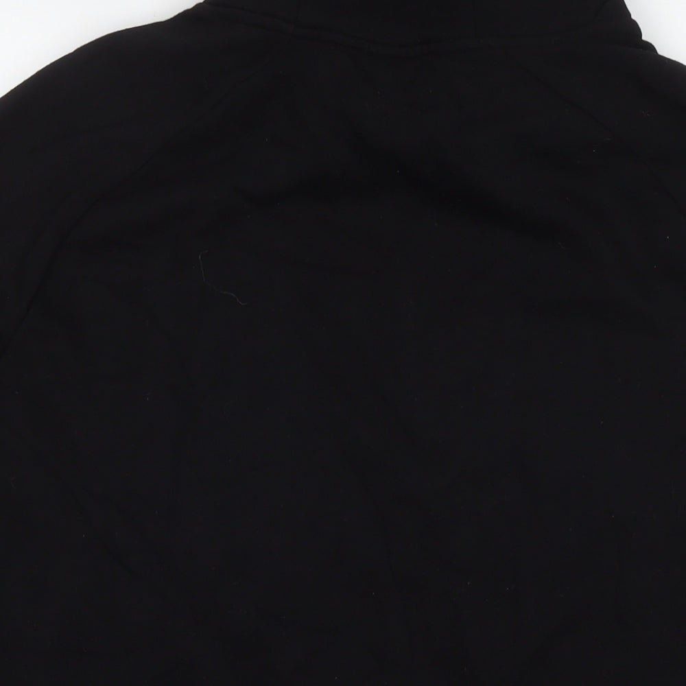 Divided by H&M Mens Black Cotton Pullover Sweatshirt Size M - Geometric Detail