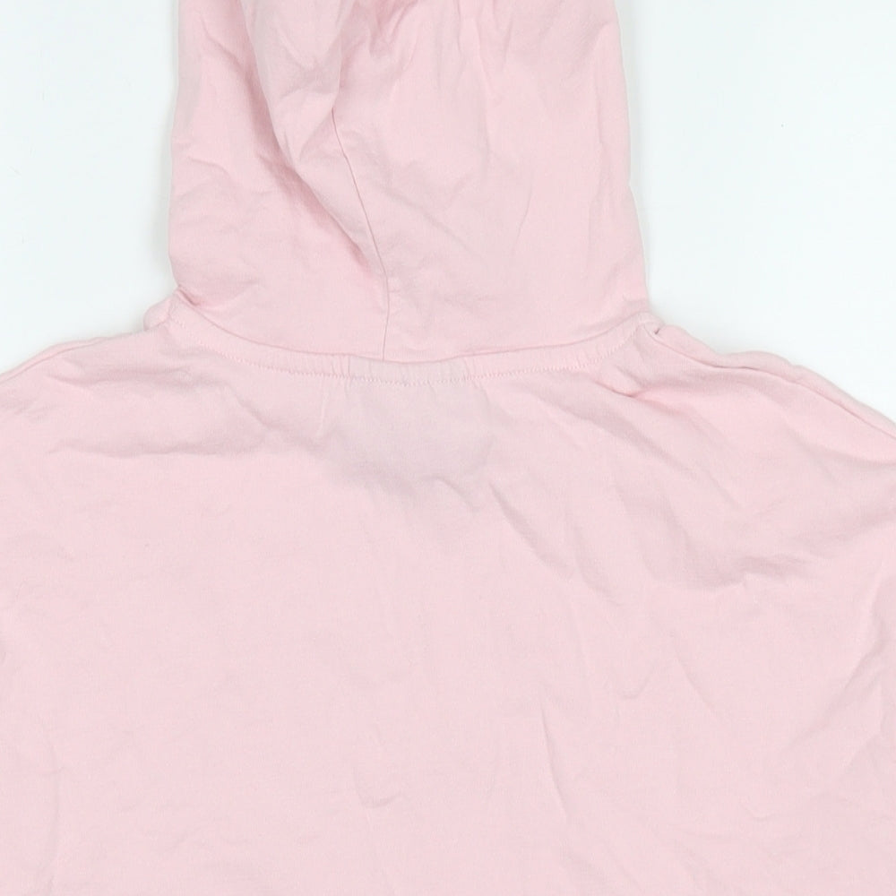 Closure Womens Pink Cotton Pullover Hoodie Size 8 Pullover