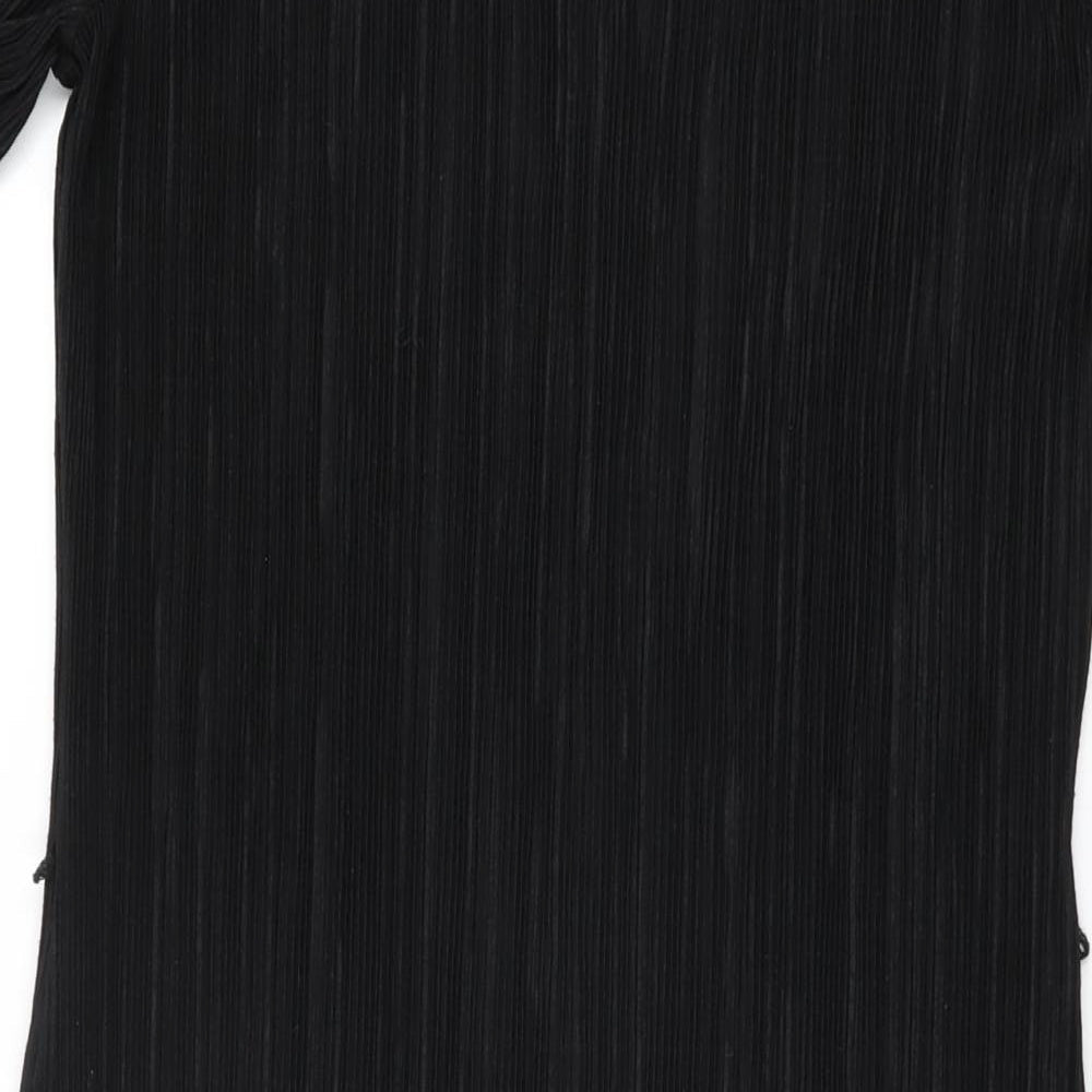 Roman Womens Black Polyester Bodycon Size 10 Round Neck Pullover