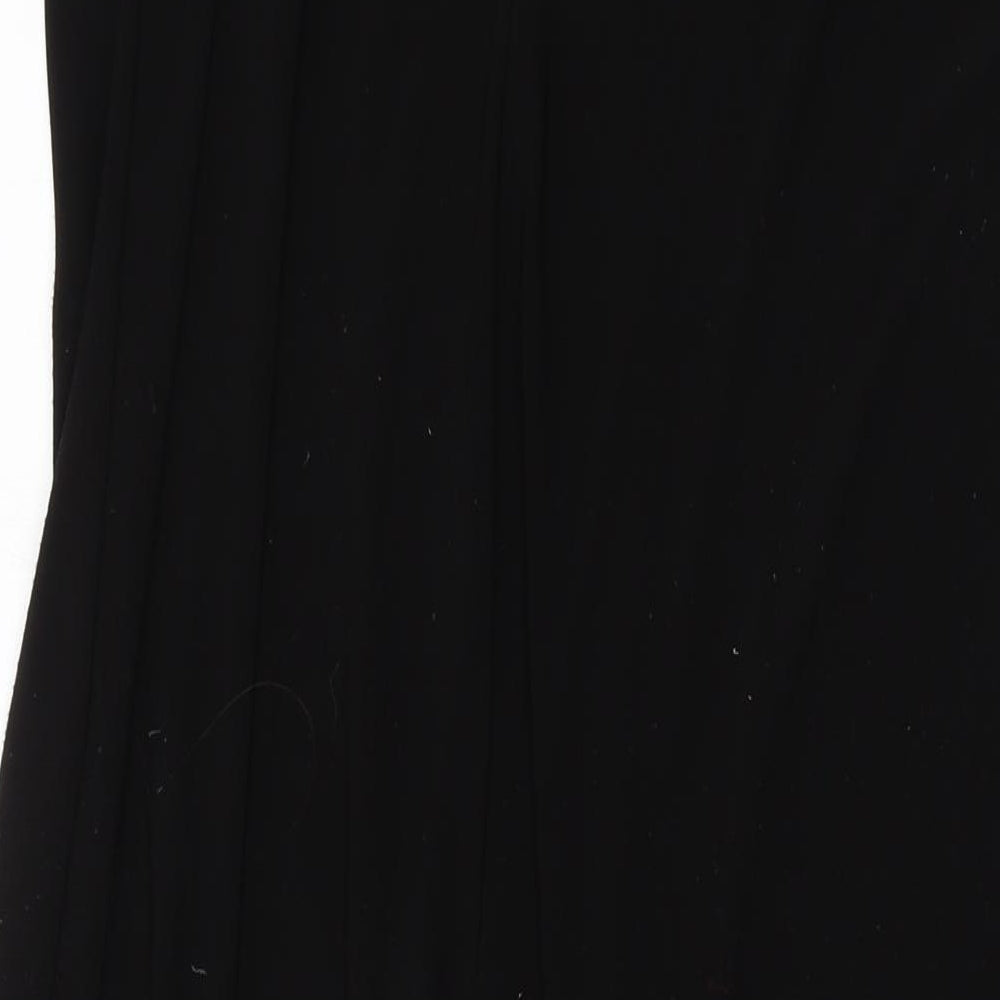 Roman Womens Black Polyester A-Line Size 16 Off the Shoulder Pullover