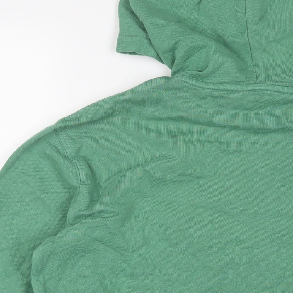 Marks & Spencer Womens Green Cotton Pullover Hoodie Size XS Pullover - Embroidered