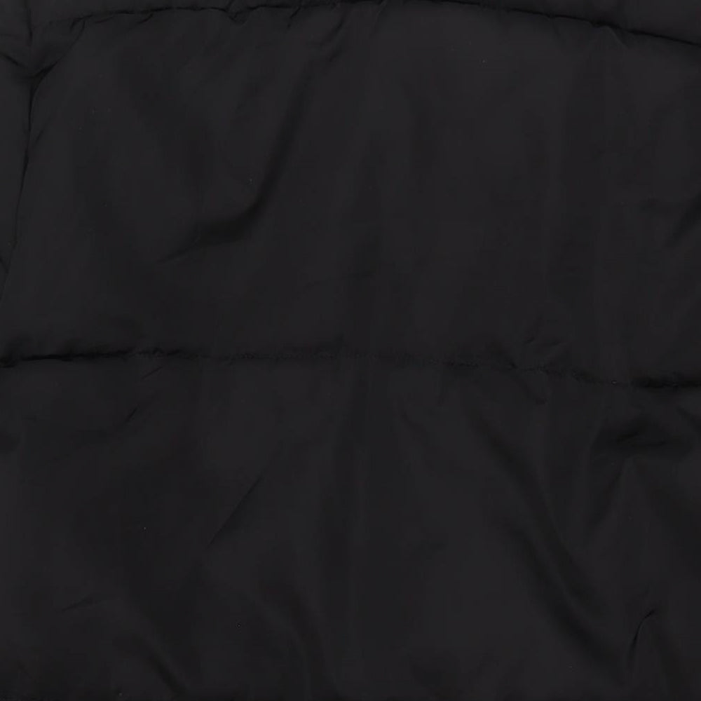 Onfire Womens Black Quilted Coat Size 20 Zip