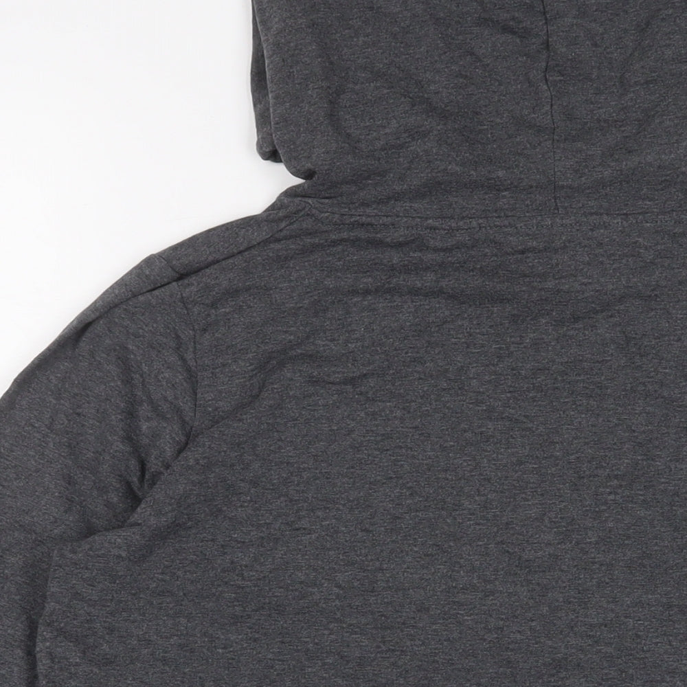 SPLASH Womens Grey Cotton Pullover Hoodie Size 12 Pullover