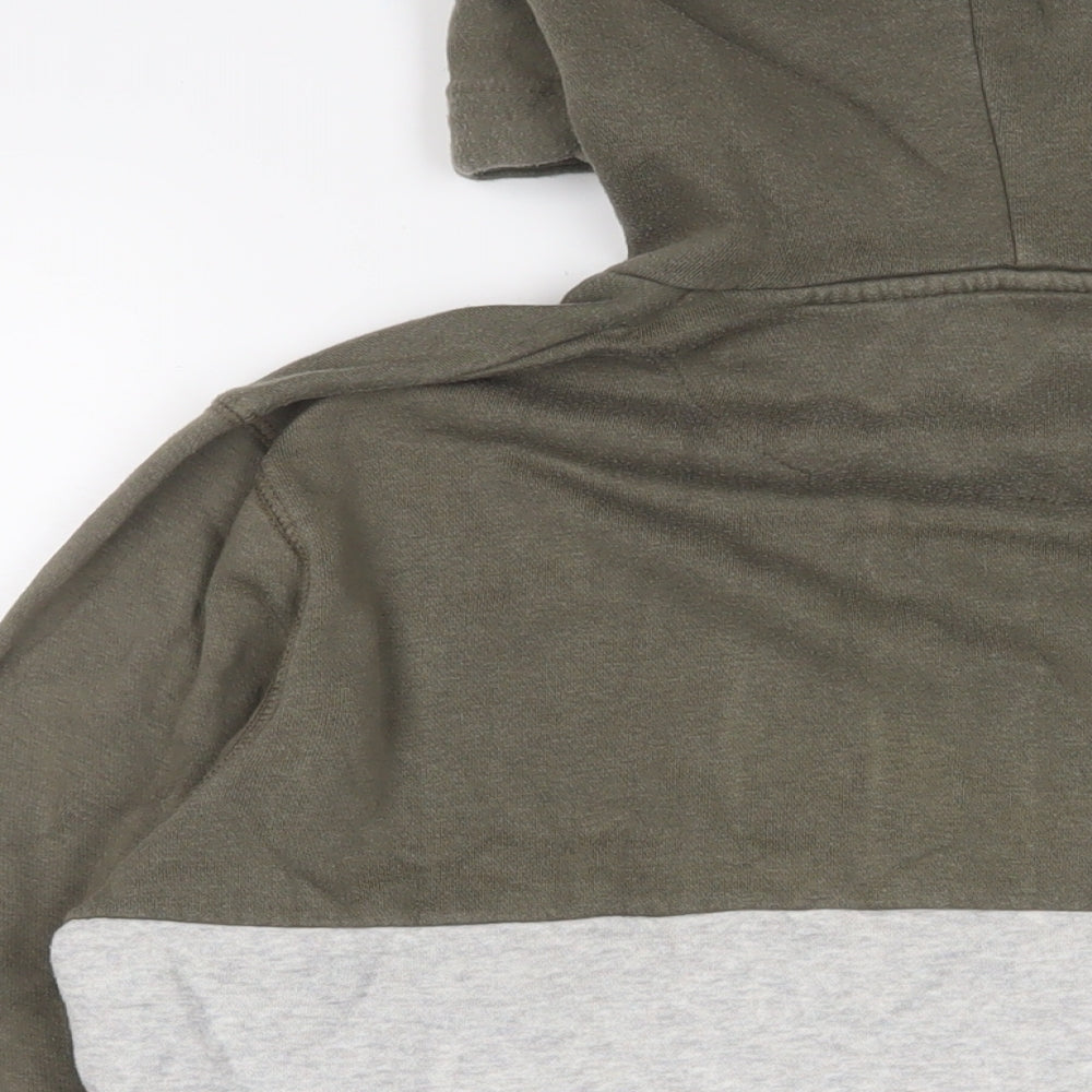 French Connection Mens Grey Cotton Pullover Hoodie Size M
