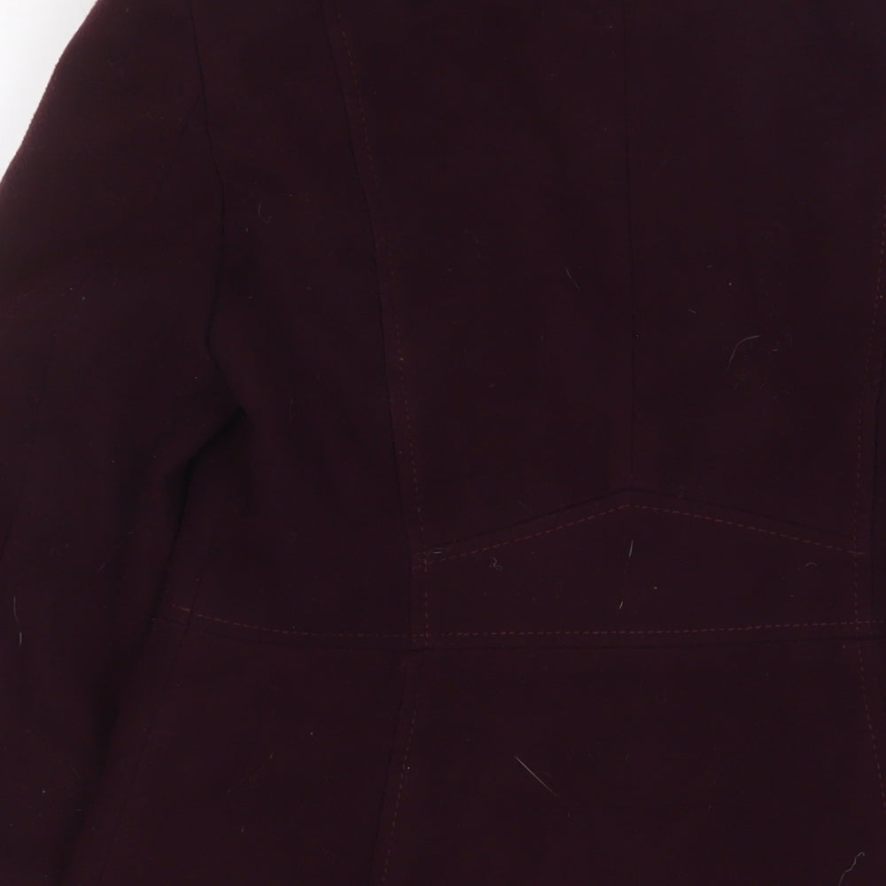 Debenhams Womens Purple Jacket Size 8 Zip