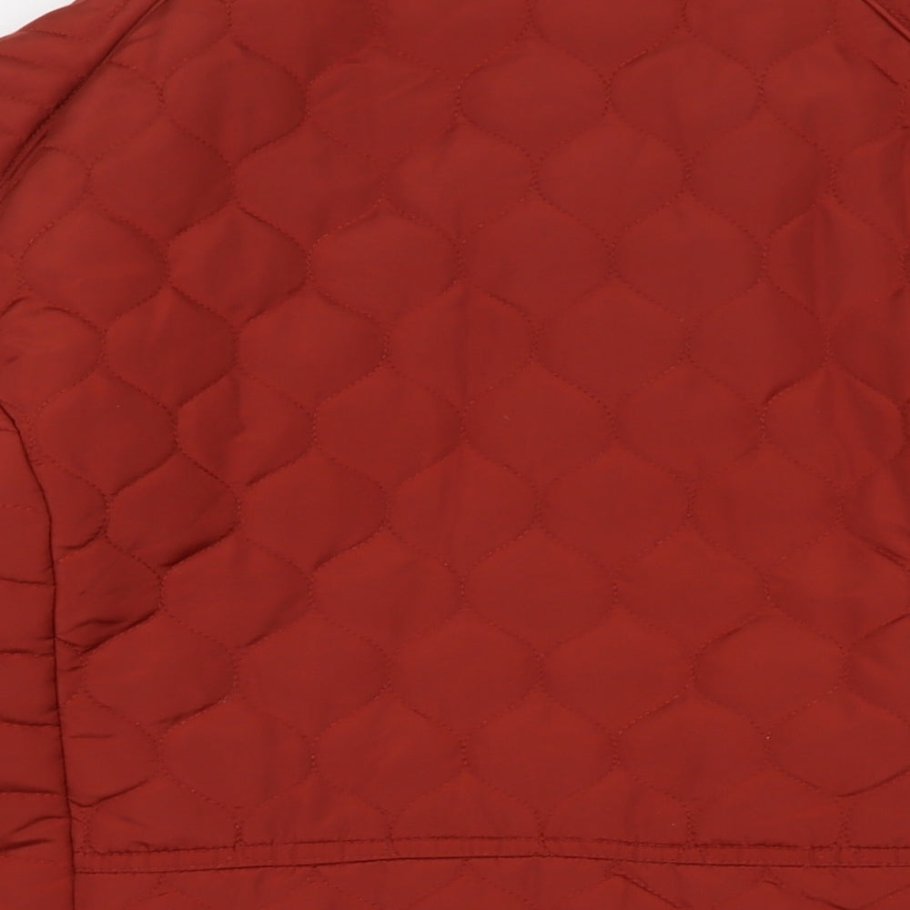 The Collection Womens Brown Quilted Jacket Size 16 Zip