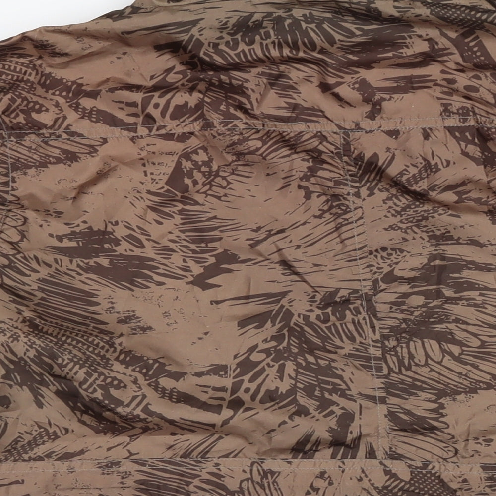 EWM Womens Brown Anorak Jacket Size 14 Zip