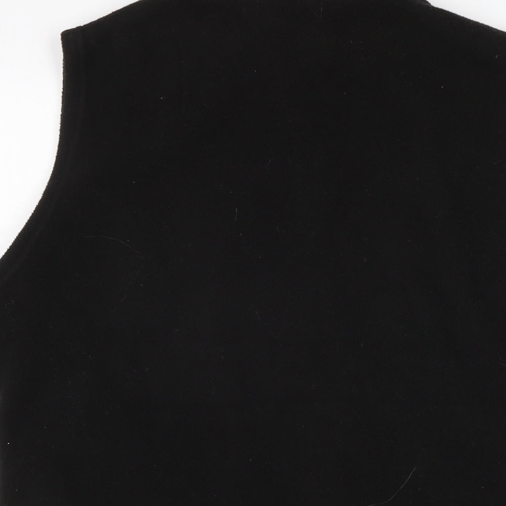 Isle Womens Black Gilet Waistcoat Size M