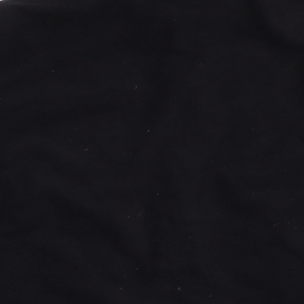 Marks & Spencer Womens Black Mock Neck Polyester Full Zip Jumper Size 12
