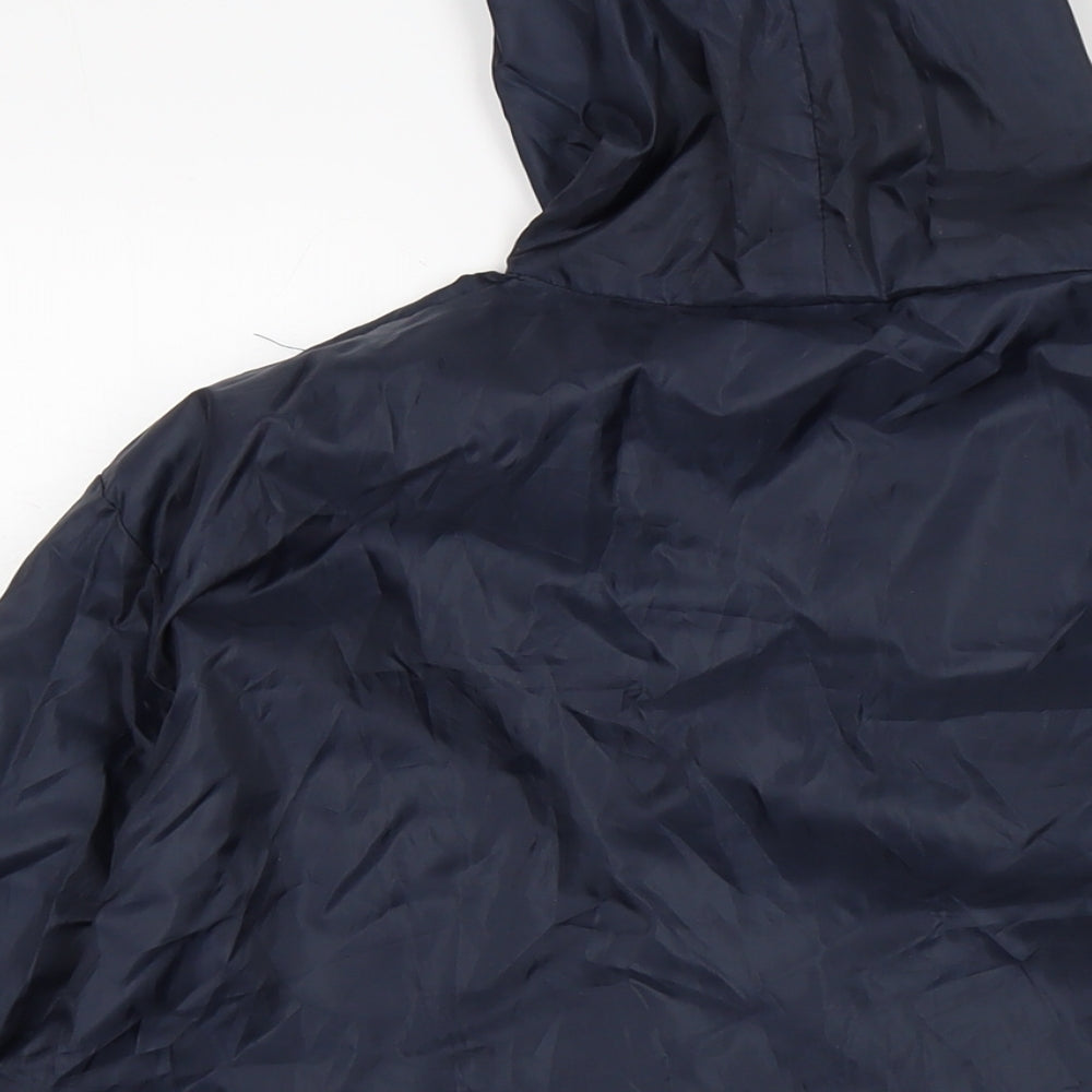 rainydays Mens Blue Rain Coat Jacket Size S Zip
