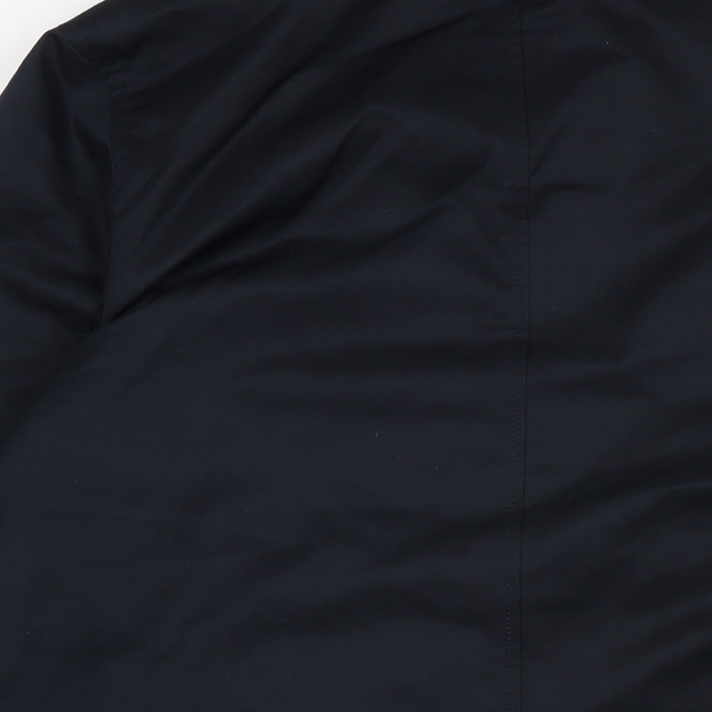 MVP Mens Blue Overcoat Coat Size S Button