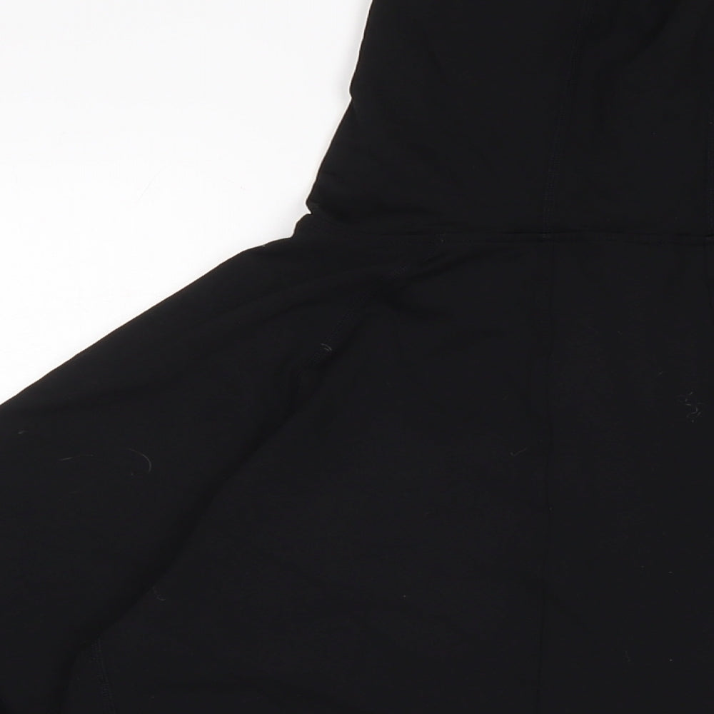 Laura Jane Active. Womens Black Nylon Pullover Hoodie Size XL