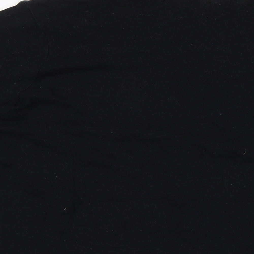 NEXT Womens Black Floral Cotton Pullover Sweatshirt Size 20
