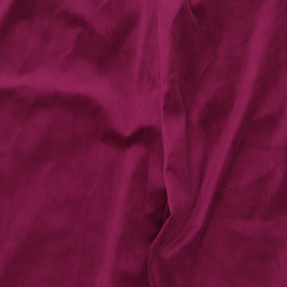 find. Womens Purple Polyester Trousers Size XL L29 in Regular Zip