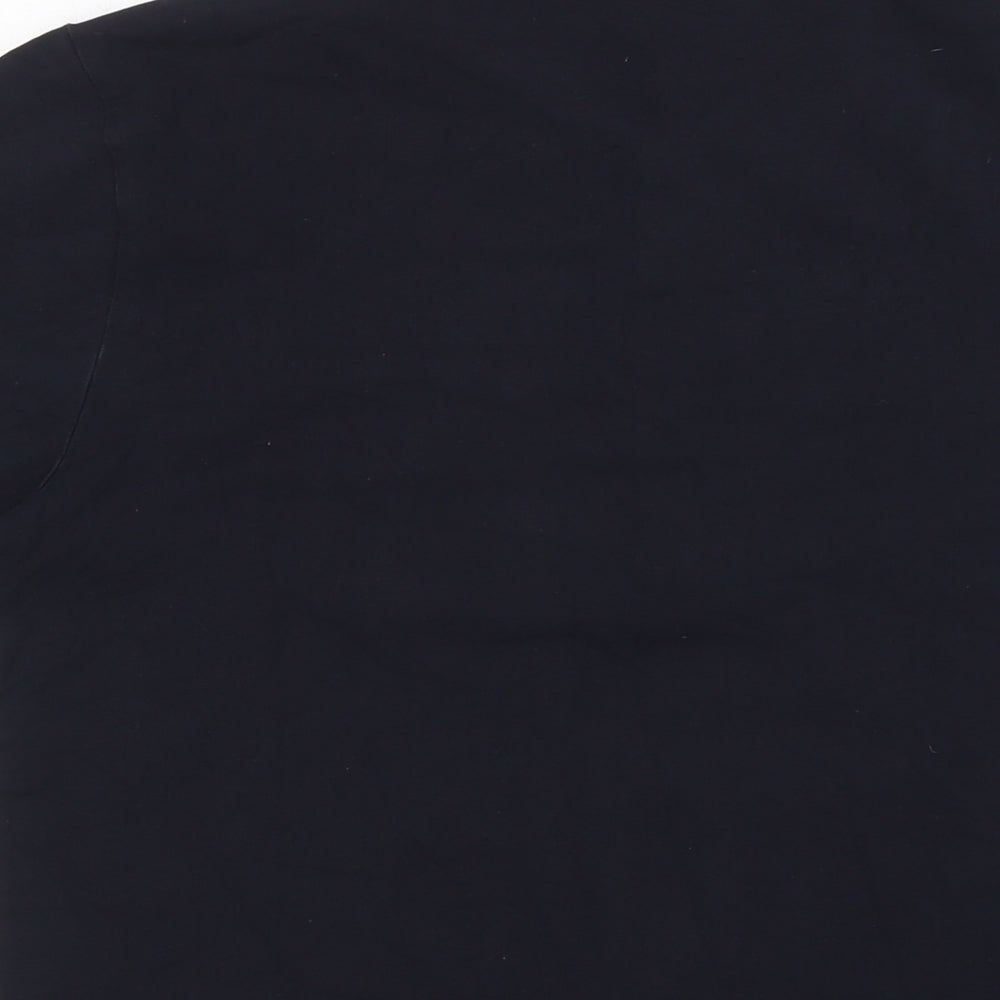 Rough Justice Mens Blue Cotton Button-Up Size M Collared