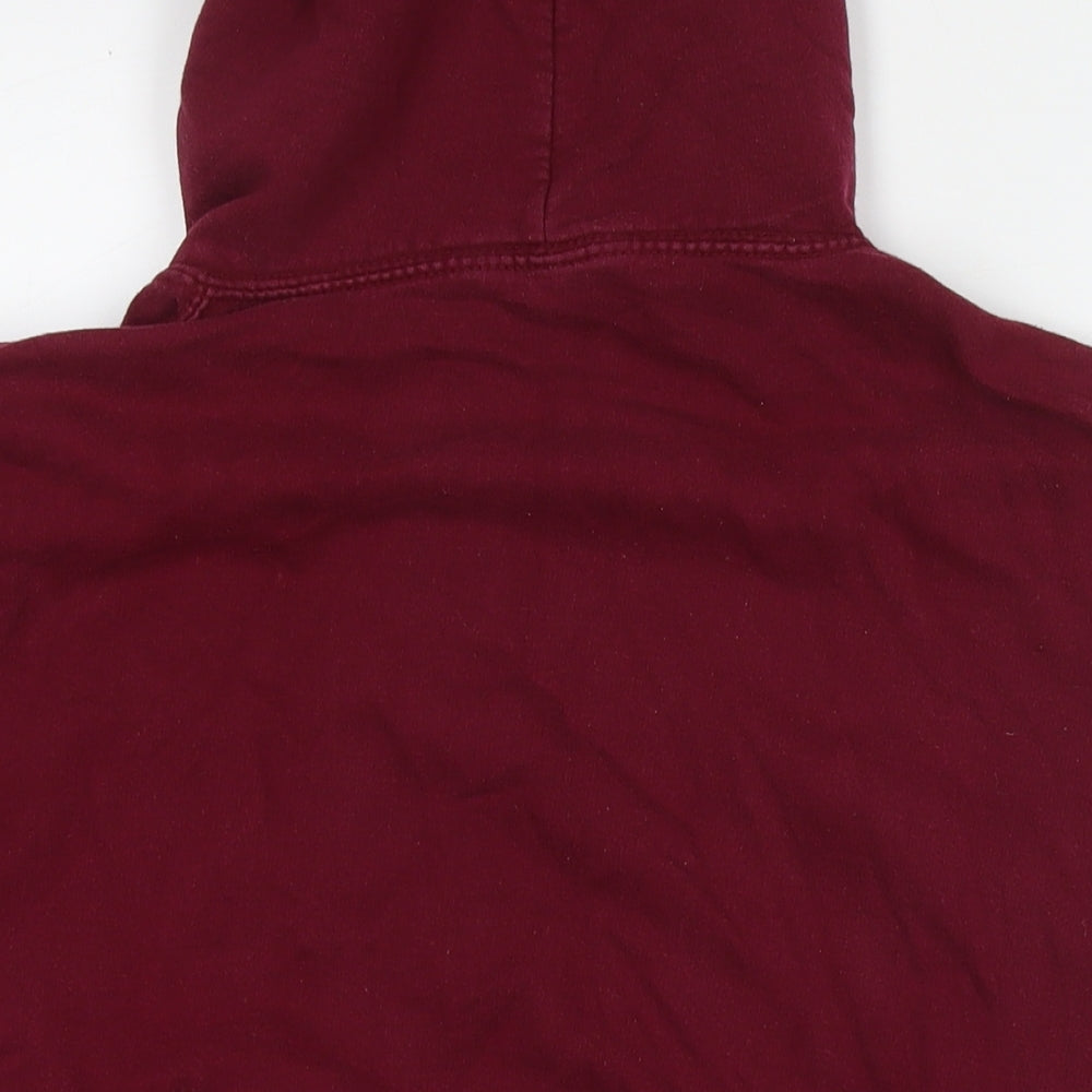 Legend Mens Red Cotton Pullover Hoodie Size M - Logo