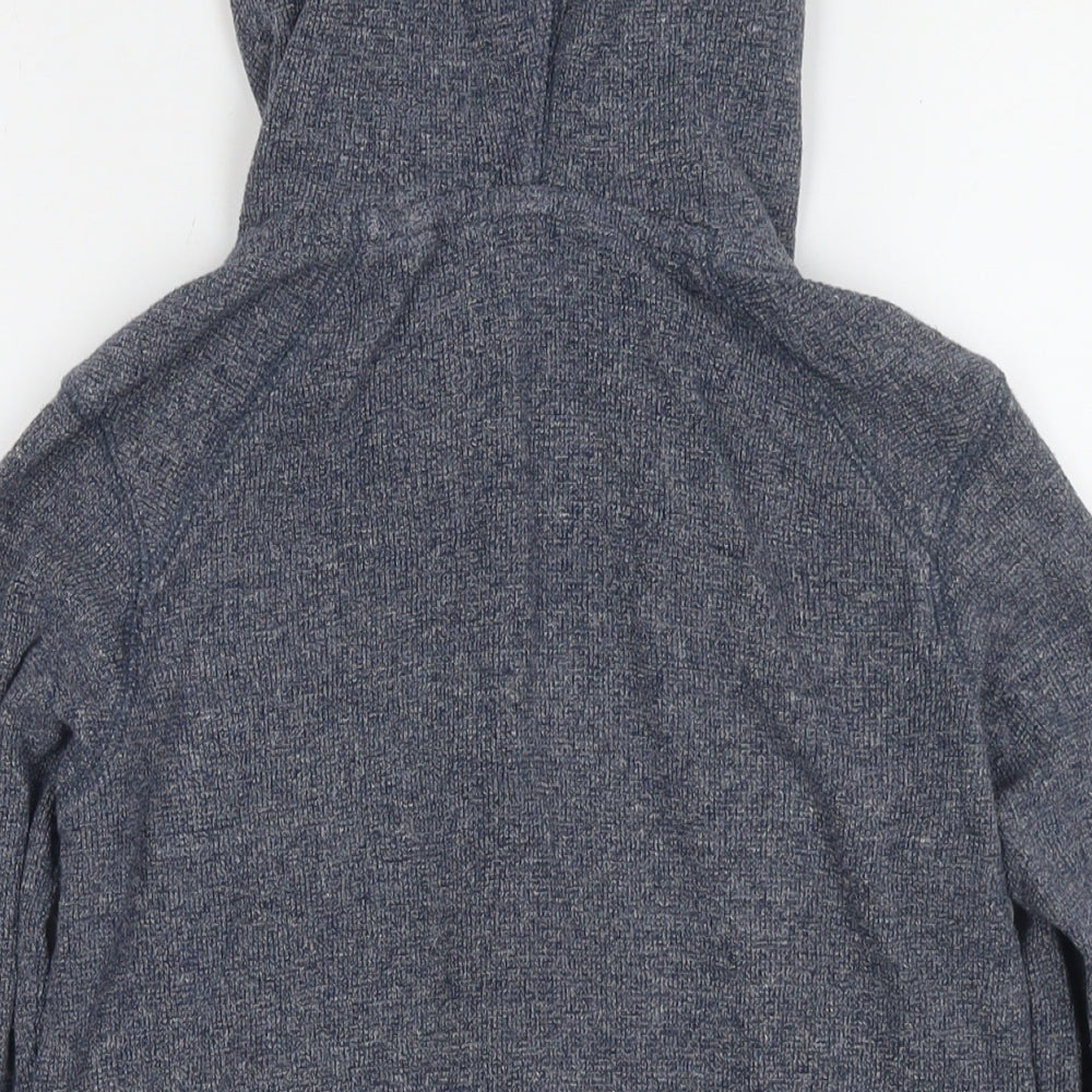 NEXT Womens Blue Cotton Full Zip Hoodie Size 6 Zip