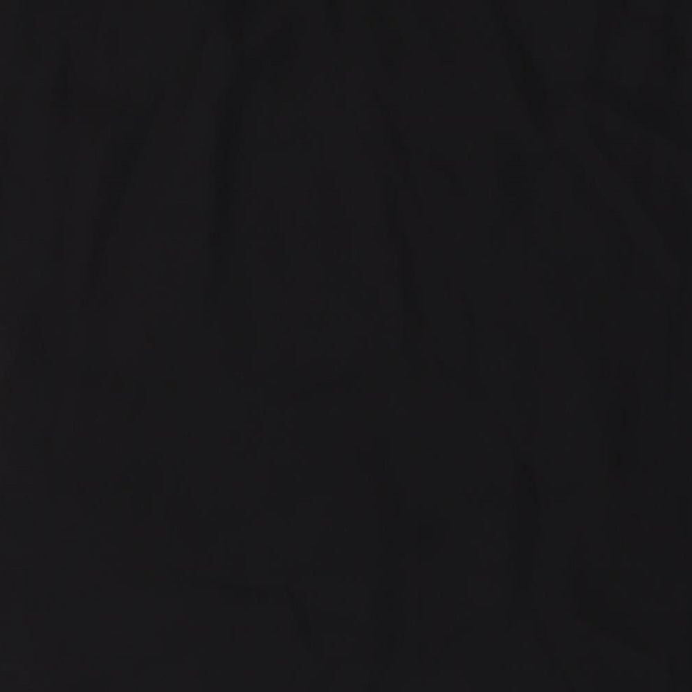 Marks & Spencer Womens Black Polyester Tank Dress Size 12 Round Neck Pullover