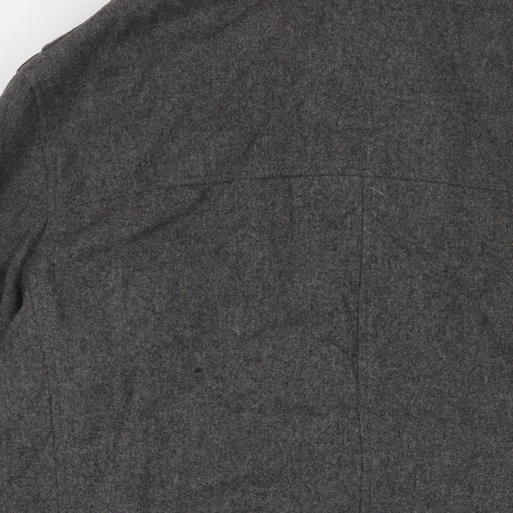 Brand and care label for Autograph men’s grey jacket, size L, zip