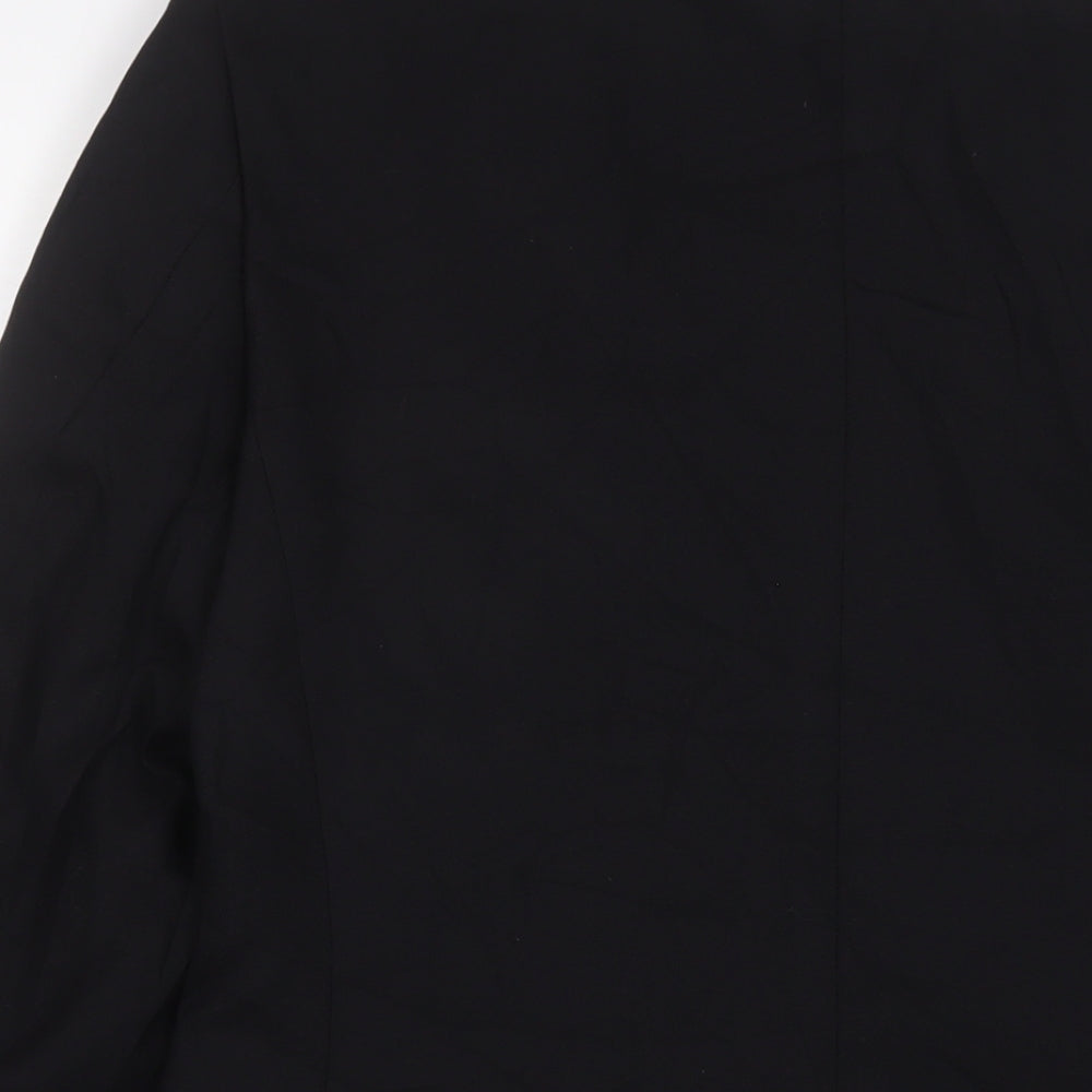 Marks & Spencer Mens Black Wool Jacket Suit Jacket Size 38 Regular