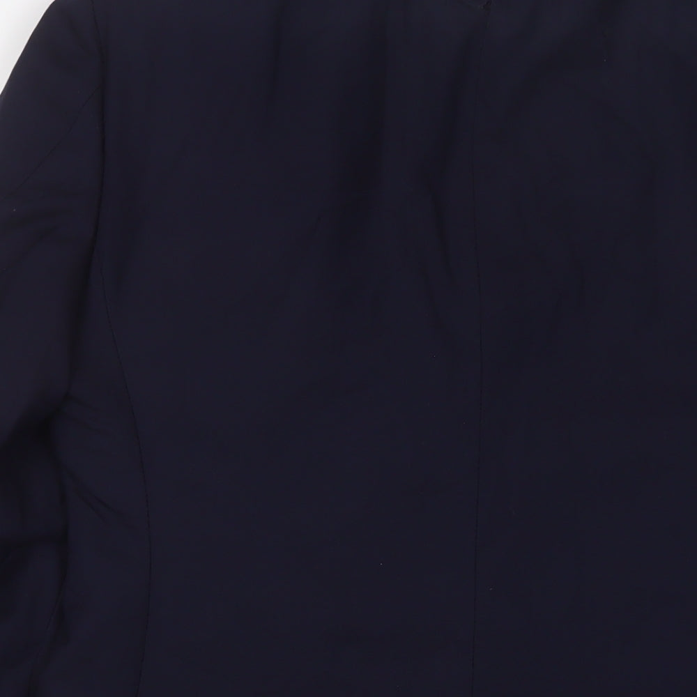Jasper Littman Mens Blue Wool Jacket Suit Jacket Size 38 Regular