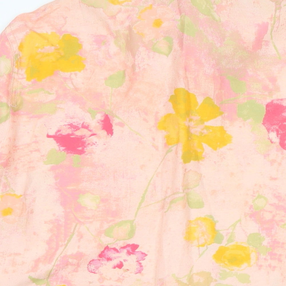 Bianca Womens Multicoloured Floral Viscose Basic Blouse Size 12 Collared