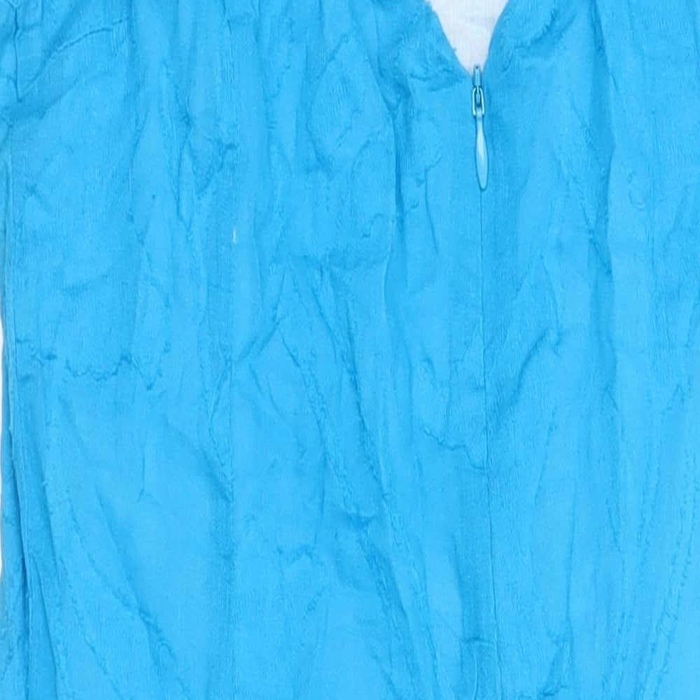 Roman Womens Multicoloured Tie Dye 100% Cotton Shift Size 10 Boat Neck