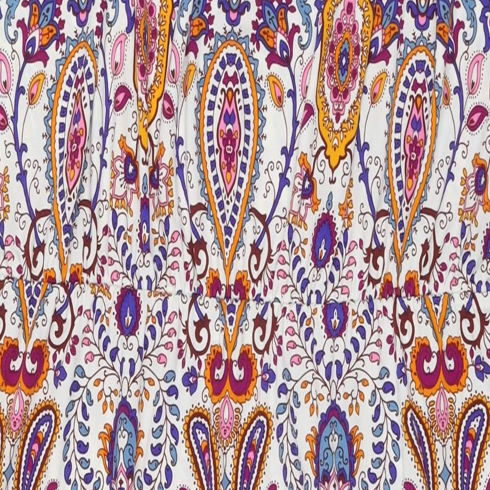 South Womens Multicoloured Paisley Polyester Maxi Size 18 Round Neck Pullover