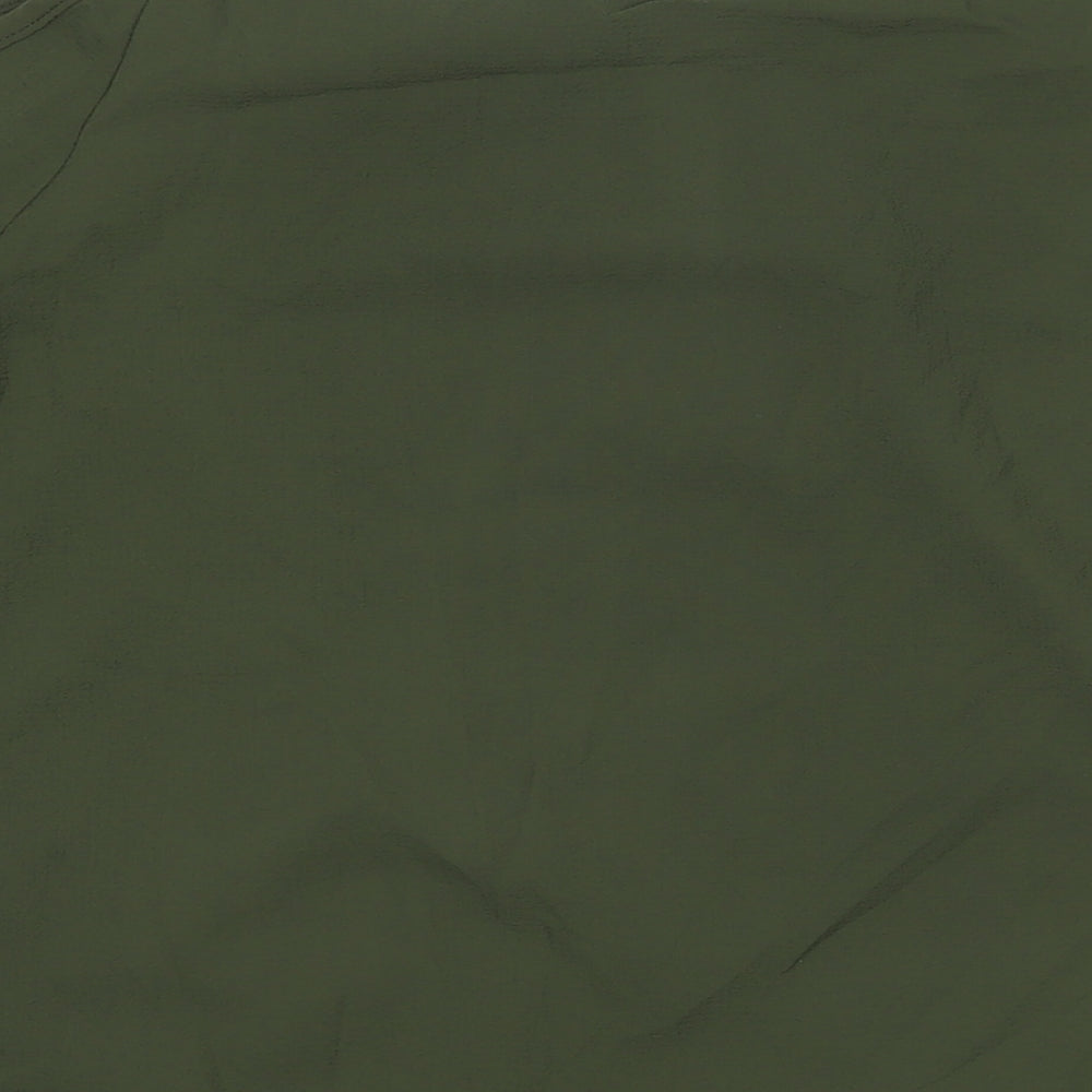 Select Womens Green Polyester Basic Blouse Size 18 Round Neck