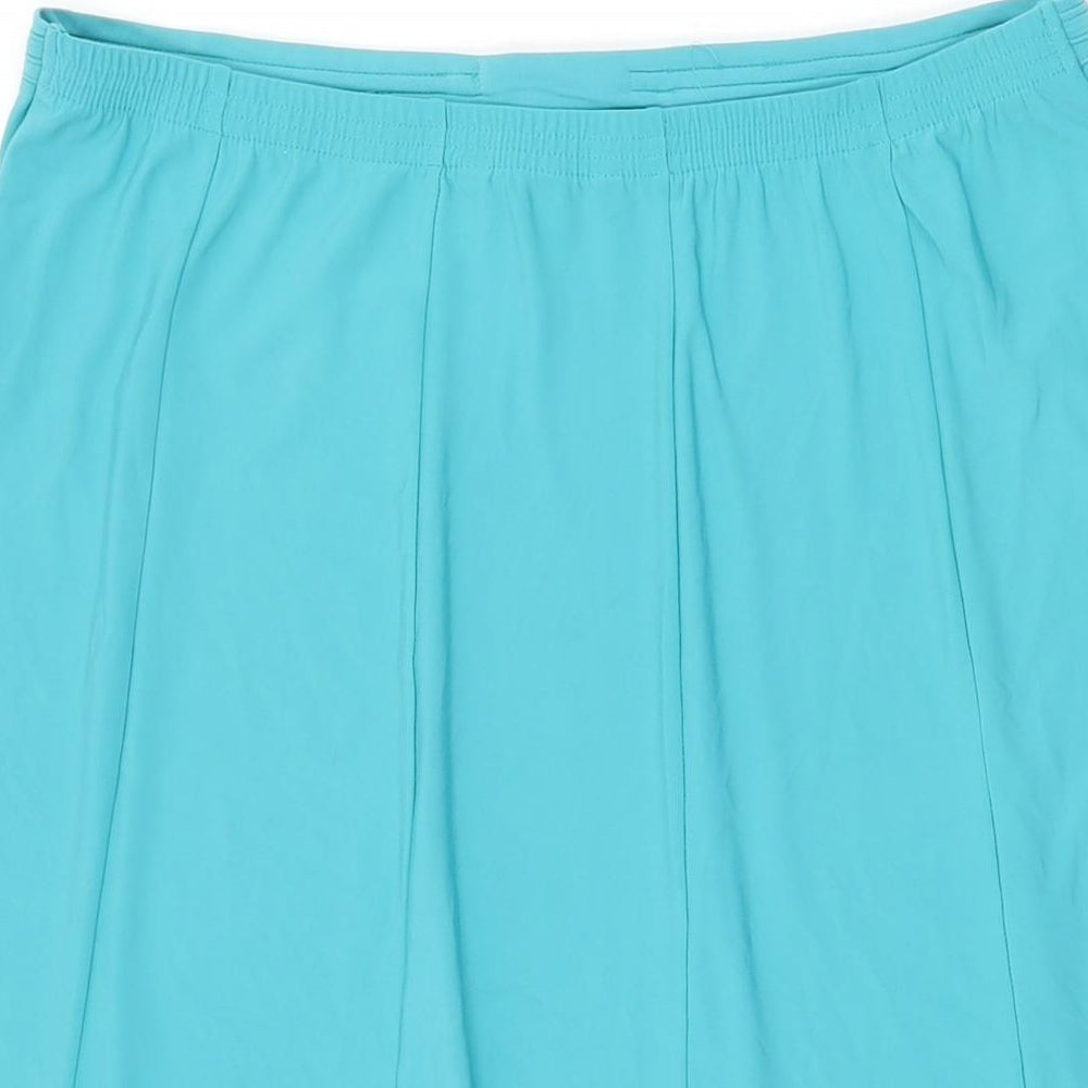 Bonmarché Womens Blue Polyester Swing Skirt Size 14