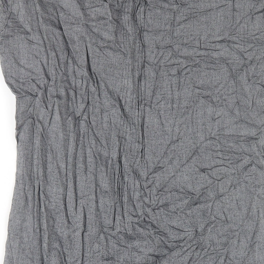 Sandwich Womens Grey Cotton A-Line Size 8 V-Neck Pullover