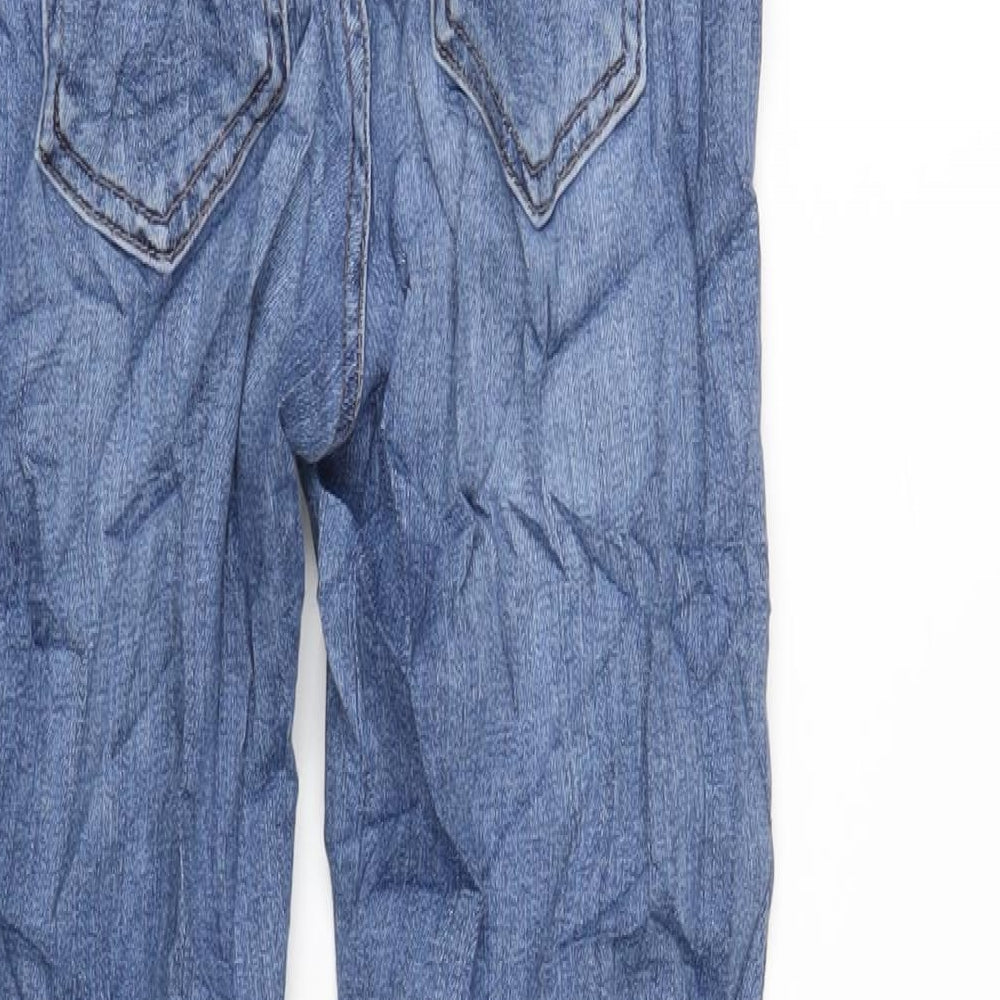 Marks & Spencer Womens Blue Cotton Skinny Jeans Size 8 L29 in Regular