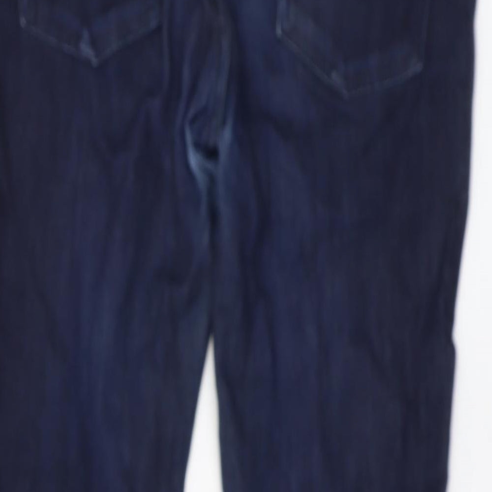 Marks and Spencer Womens Blue Cotton Jegging Jeans Size 12 L27 in Regular Button