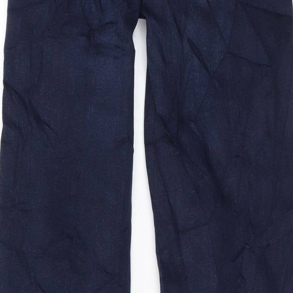 Marks & Spencer Womens Blue Cotton Straight Jeans Size 6 L30 in Regular Button