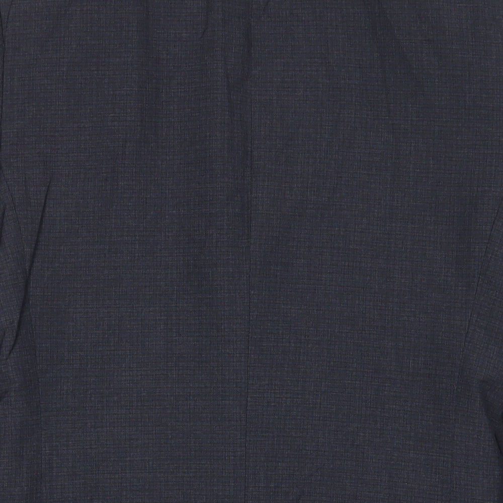 Limited Collection Mens Grey Polyester Jacket Suit Jacket Size 36 Regular